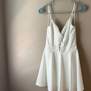 Windsor White Mini Dress with Spaghetti Straps